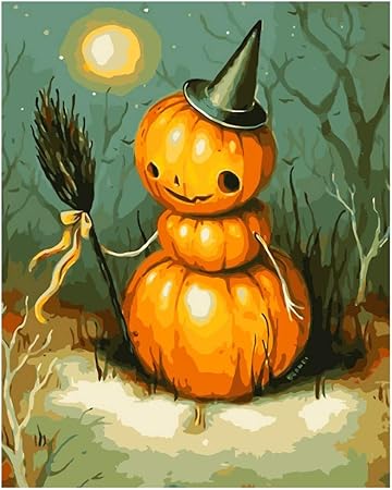 Amazon.com: Ingzy 16x20 Halloween Paint by Number Kits for Adults, DIY