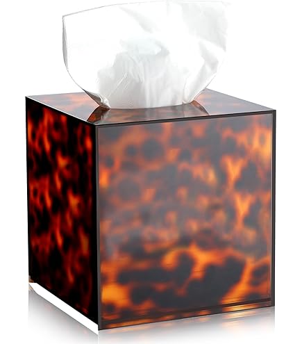 Amazon.com: S Forever Home Decor Cube Tissue Box Holders PU