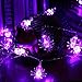 Joomer 20 LED Spider Halloween String Lights, Purple