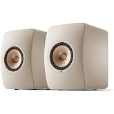 KEF LS50 Wireless II Active HiFi Speakers, Sand Shell | Active Wireless Hi-Fi Bookshelf Speakers | Spotify Connect, AirPlay 2, Chromecast | HDMI eARC | High-Resolution Audio