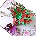 Dearjana Flower Pop Up Cards 3D, Flower Greeting Card with Envelopes for All Occasions, Assorted 4 Flower Cards for Thanksgiving Birthday Christmas Valentine's Day Gift…