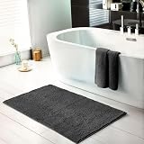 Emma Barclay Noodle Soft Touch Non-Slip Bathroom Rug Black 40x60cm view 3
