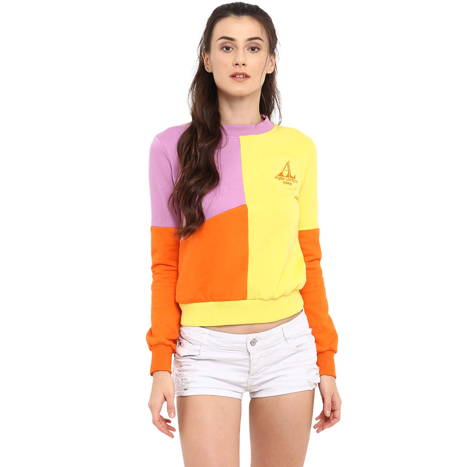 orange designer sweatshirt