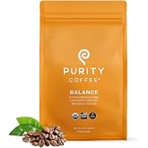 BALANCE 2/3 Decaf Medium Roast Whole Bean (12oz Bag) | Specialty-Grade USDA Organic Arabica + MWP Decaffeinated Blend | Third Party Tested for Mold, Mycotoxins &amp; Pesticides