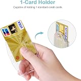 Vicloon Card Badge Holder 2Pcs Two Sided ID Card Holder 10x6.5cm view 3