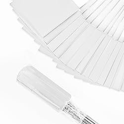Zozen 50Pack White Marking Flags, Writable | Yard
