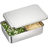 TIKUSAN Stainless Steel Seasoning Container Yakumi Pan Spice Storage Box Tray with Lid Medium Size Made in Japan (2 Containers)