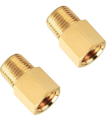 Adattatore Per Raccordo Filettato 1/8 Maschio BSP A NPT - Ottone, Connettore Per Tubi