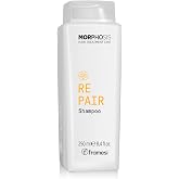 Framesi Morphosis Repair Shampoo - Moisturizing Shampoo for Damaged Hair - Hydrating for Dehydrated, Overtreated, Brittle Hair - Weightless, Fine Hair Friendly + Recognizable Ingredients (8.4 Fl Oz)