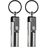 SOMGEM 2 Pack Permanent Match Infinity Lighter, Reusable Forever Match Keychain with Flint Fire Starter, Waterproof Strike Anywhere Matches for Outdoor Camping Survival Emergency Gear