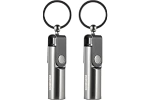 SOMGEM 2 Pack Permanent Match Infinity Lighter, Reusable Forever Match Keychain with Flint Fire Starter, Waterproof Strike Anywhere Matches for Outdoor Camping Survival Emergency Gear
