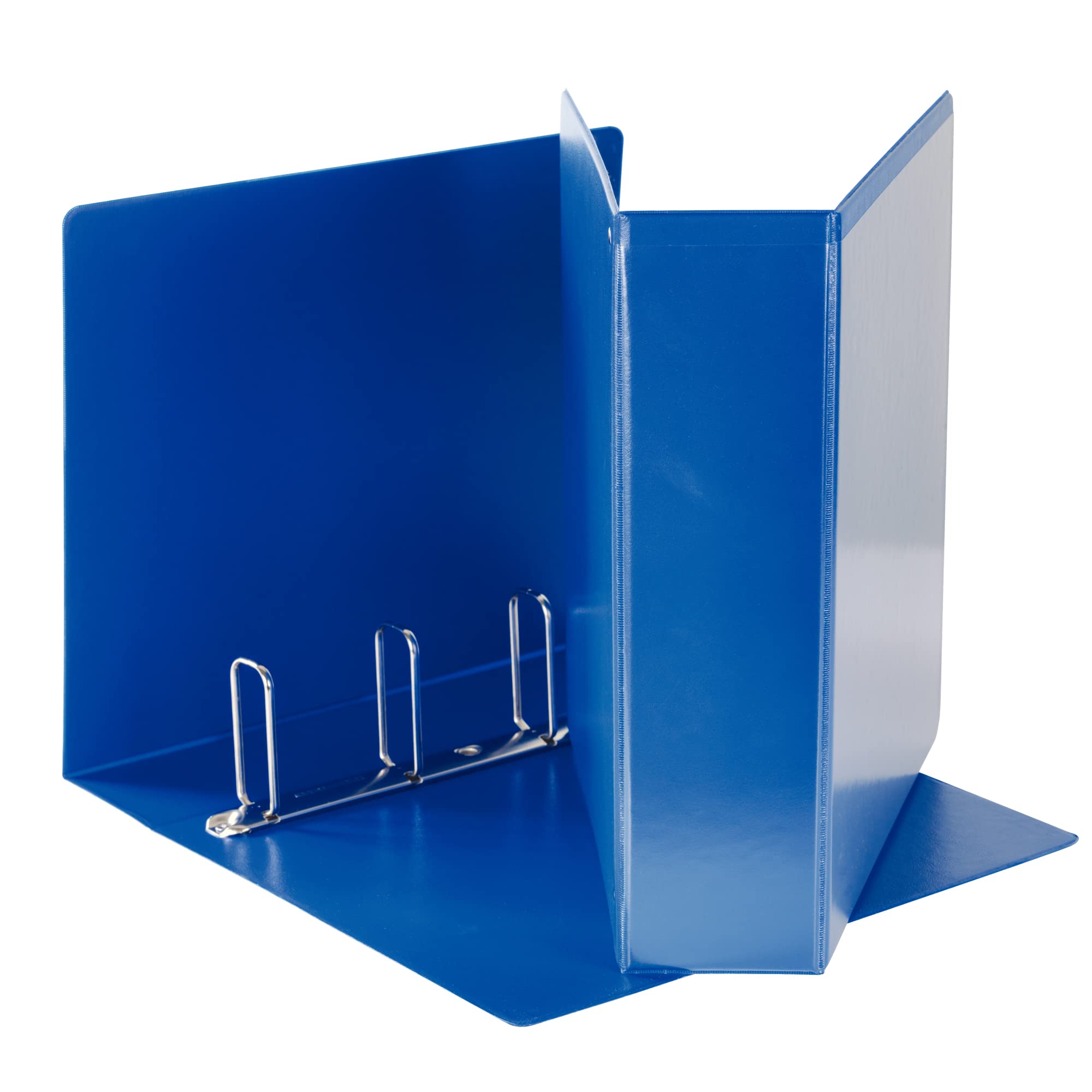 ESSELTE Display Folder Made of PP (2 Pockets) with Rings 4-65 - Q - f.to Maxi - Blue - 394758500