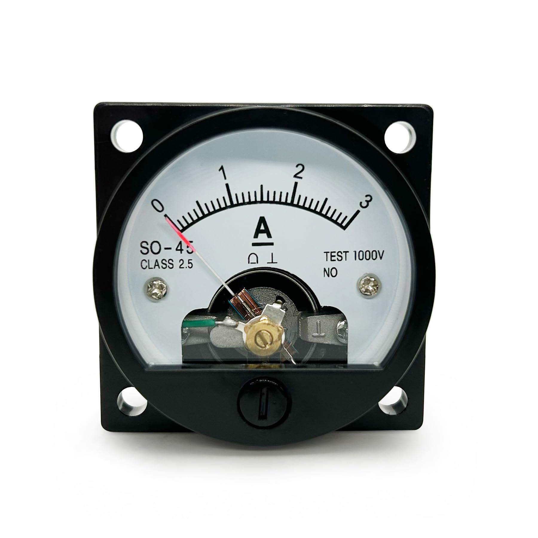 LEPEVNEY Analog Dial Panel Meter Voltmeter Gauge SO-45 Round Current Measuring Ammeter DC 3A