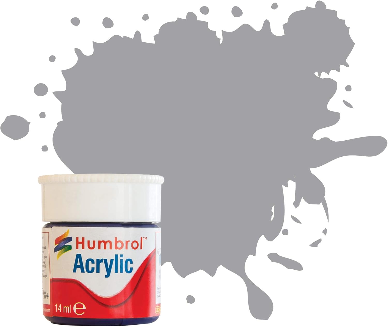 Humbrol 14 ml Acrylic Paint No. 40 Gloss (Pale Grey) Amazon.co.uk