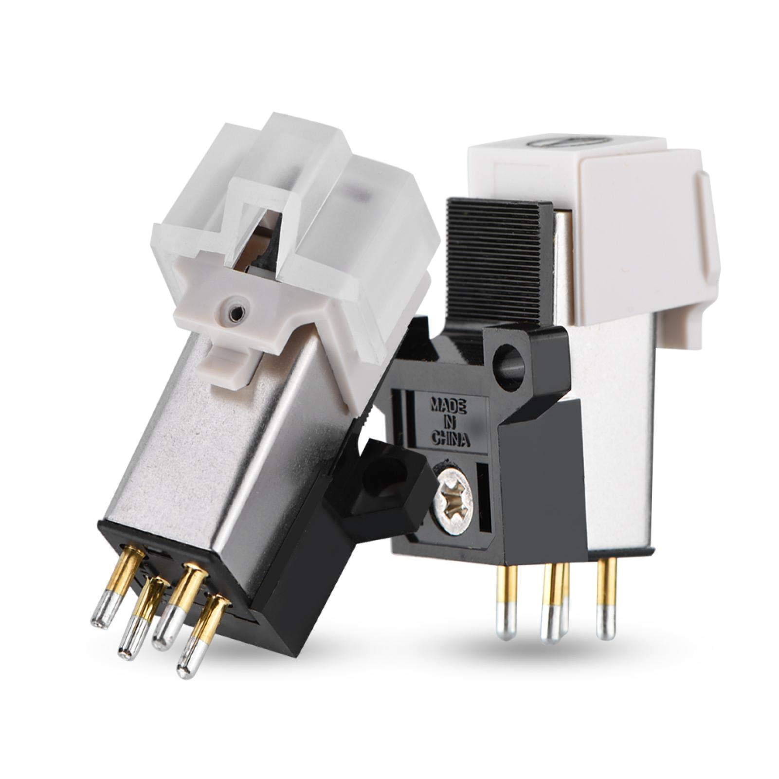 Hakeeta Turntable Cartridge, Phono Cartridge w/Stylus, Mount Phonograph Cartridge for Turntable Record Player, Turntable Cartridge with Elliptical Stylus