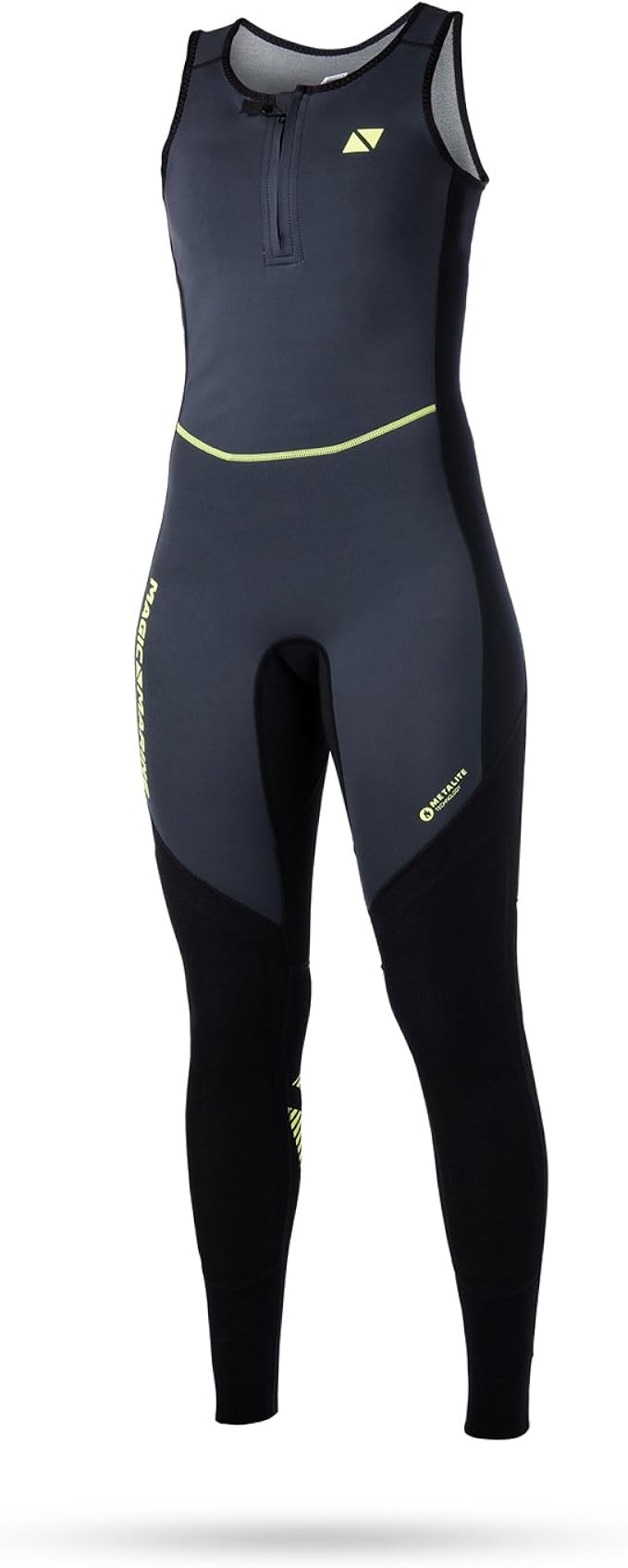 Magic Marine Womens Ultimate 1.5mm Long John Wetsuit Black Easy