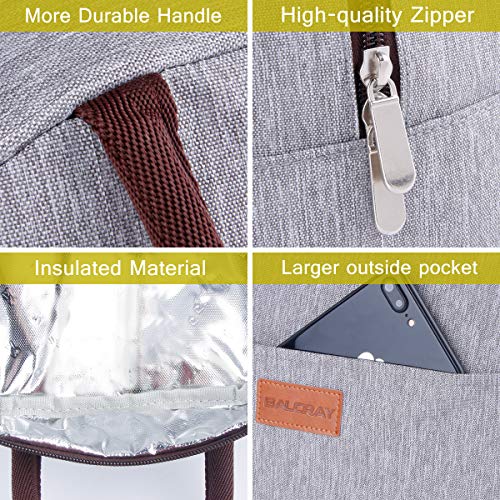 image for BALORAY Lunch Bag Tote Bag Lunch Organizer Lunch Holder Insulated Lunc
