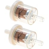 APE RACING Inline Fuel Filter Universal Fuel Filters for Small Engine Motorcycle Lawn Mower (Pack of 2) Replace 691035 49019-0027 AM108356