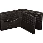 Tony Perotti Men's Italian Leather Bifold Wallet With Card Holders, Pockets - Slim Leather Wallet for Men - Eco-Friendly Tanned Full Grain Leather Wallet Made in Italy