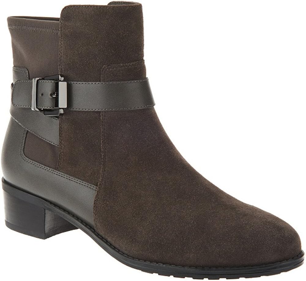 qvc suede ankle boots