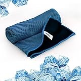 Cooling Towel, iXCC Microfiber Anti Mold Mesh Design Chilly Pad Headband High Breathability Soft Ice Cold Towel for Running, Hiking, Golf, Yoga, Gym, Workout