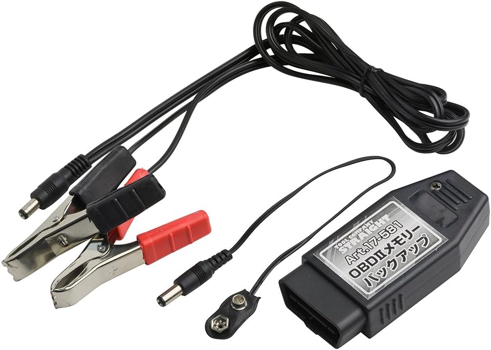Straight ストレート Obd2メモリーバックアップ 9v電池 12vバッテリー接続用 17 581 測量用品 Amazon