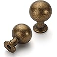 Asidrama 10 Pack Antique Brass Kitchen Cabinet Knobs Dresser Knobs Drawer Knobs Cabinet Hardware Zinc Knobs for Dresser Drawers
