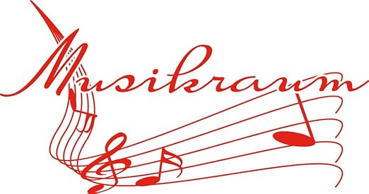 GRAZDesign Wandaufkleber Wohnzimmer Flur Musikraum mit Noten - Deko