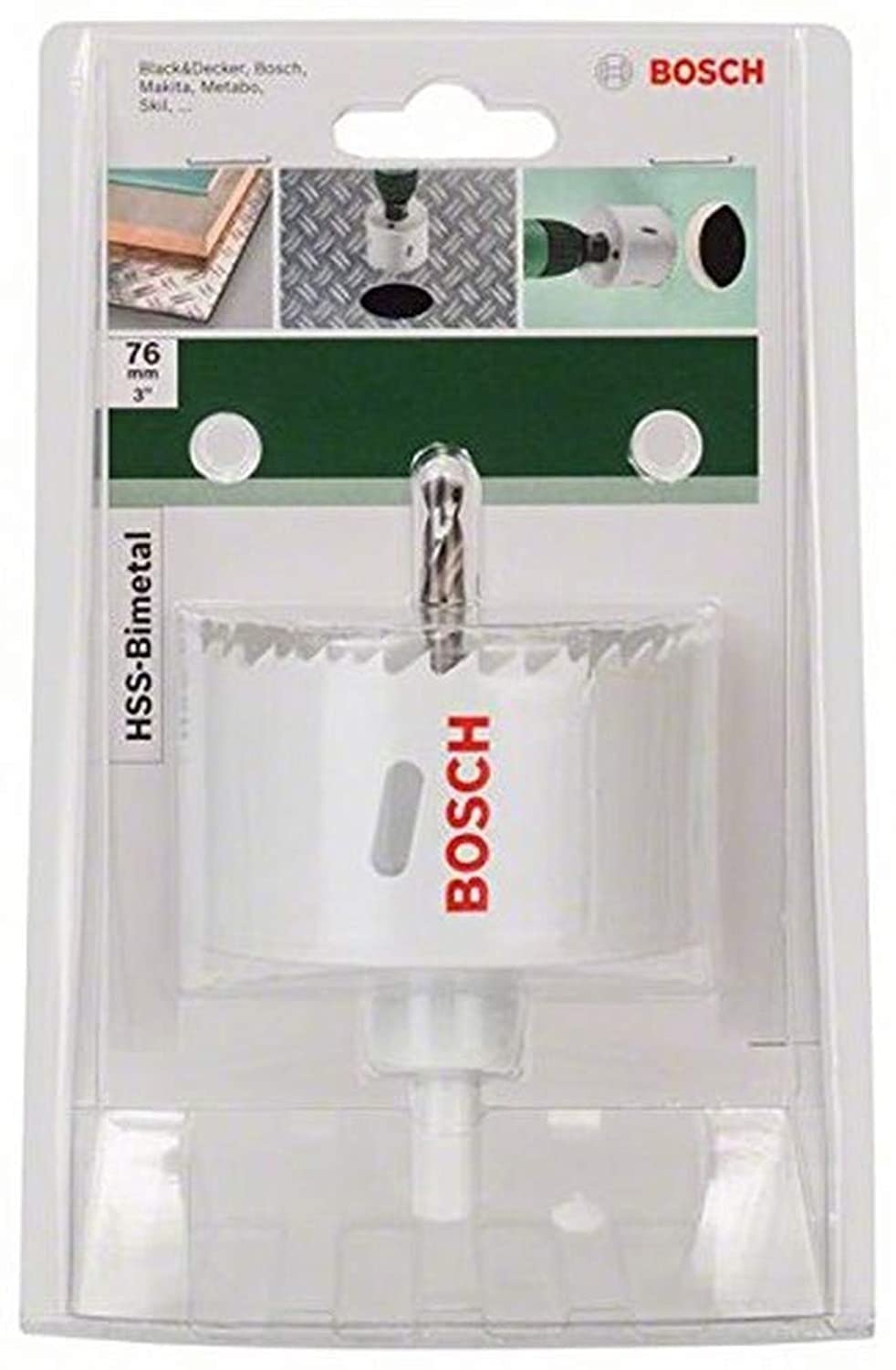 Bosch 2609255617 HSS Bi-Metal Holesaw with Diameter 76mm