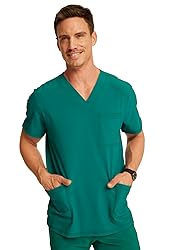 Infinity Cherokee V- Neck Men's Scrub Top with Rib