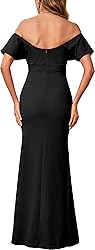 Black Cocktail Dresses for Women Sexy Bodycon Off