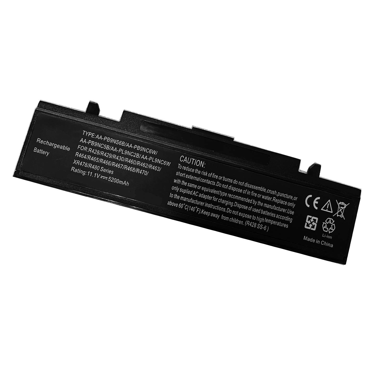 Zgszmall Replacement AA-PB9NC6B AA-PB9NC6W Battery For Samsung NP300V3A NP300V3Z NP350V5C series NP350V5C-A0AUK NP350V5C-A0EUK NP550P5C-S03UK 6 Cell
