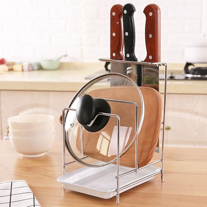 Hicy Cutting Boards Organizer Knives Block Bakeware Rack Kitchen Drying Rack with