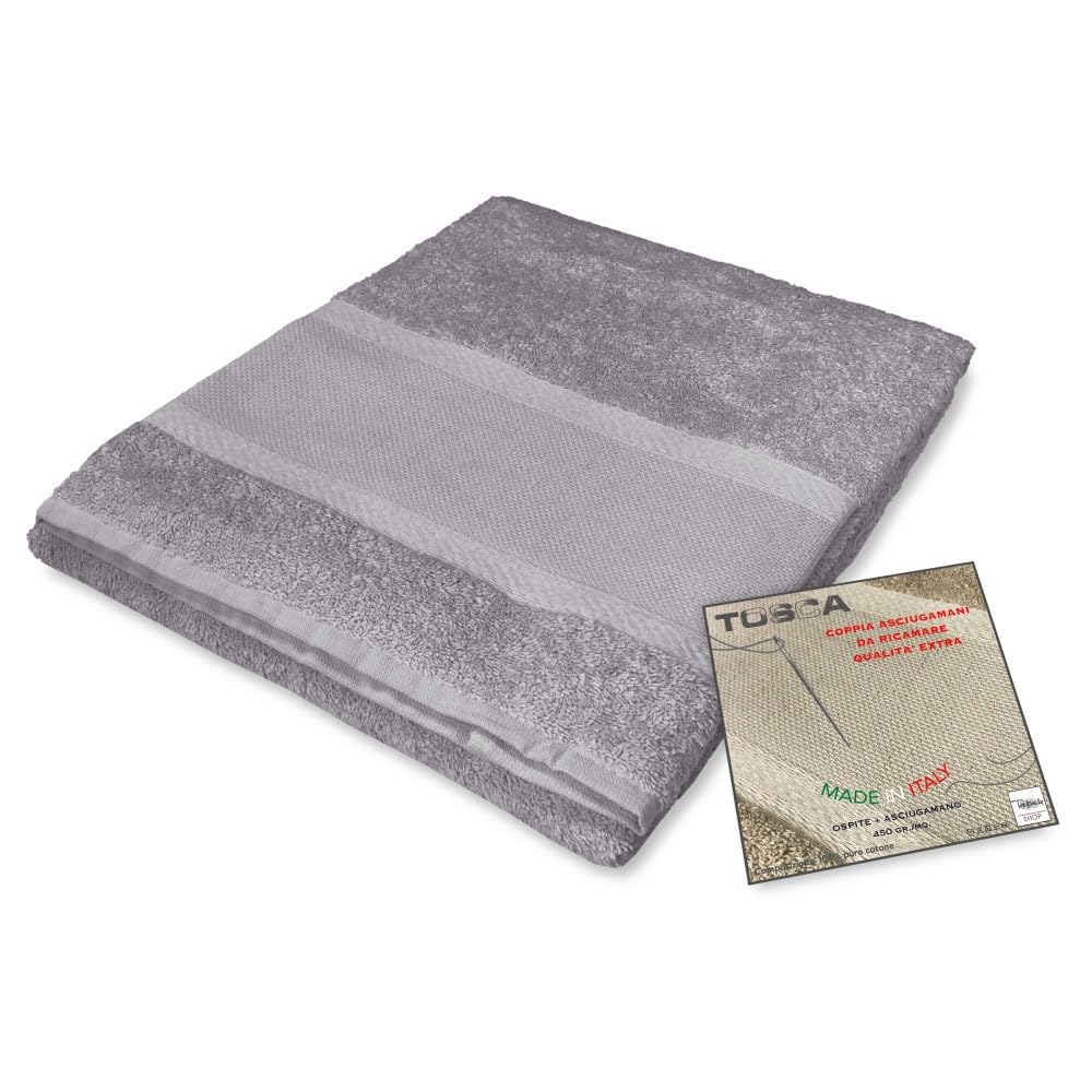Tex family Towel, 100% Cotton, Grey, unca