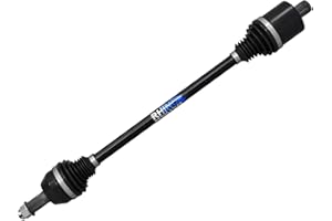 SuperATV Heavy Duty Rhino Front Axle for Polaris Ranger XP 900 /Crew, Front Axle, Made of 4340 Chromoly Steel, Heat Treated, Synthetic Grease Included, Maximized CV and Shaft Size, See Fitment