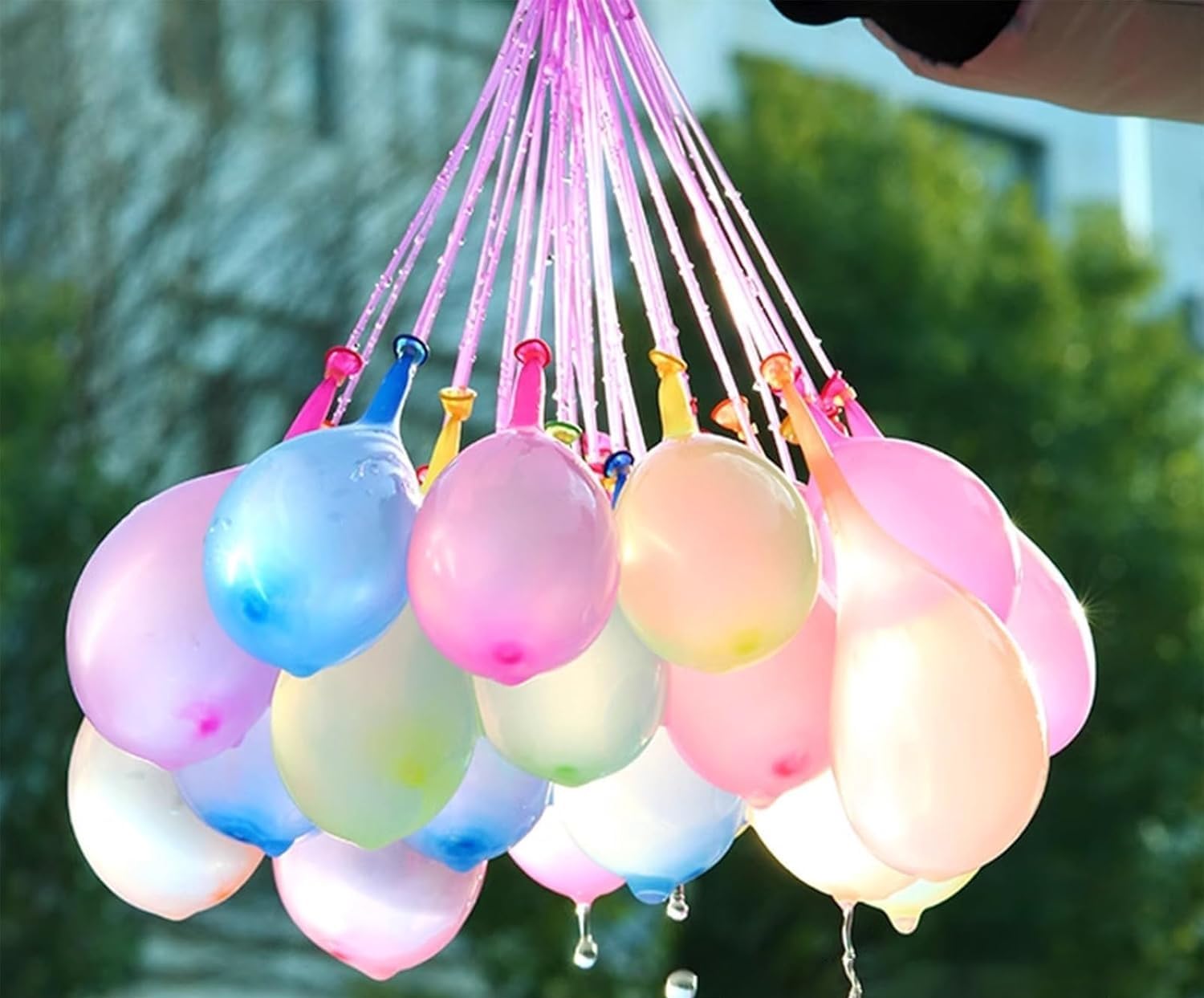 111 Pack water balloons, Rapid-Fill Self-Sealing water balloons for kids，Summer fun Water Toys for Kids and Adults Parties and Outdoor Water Bomb Fight