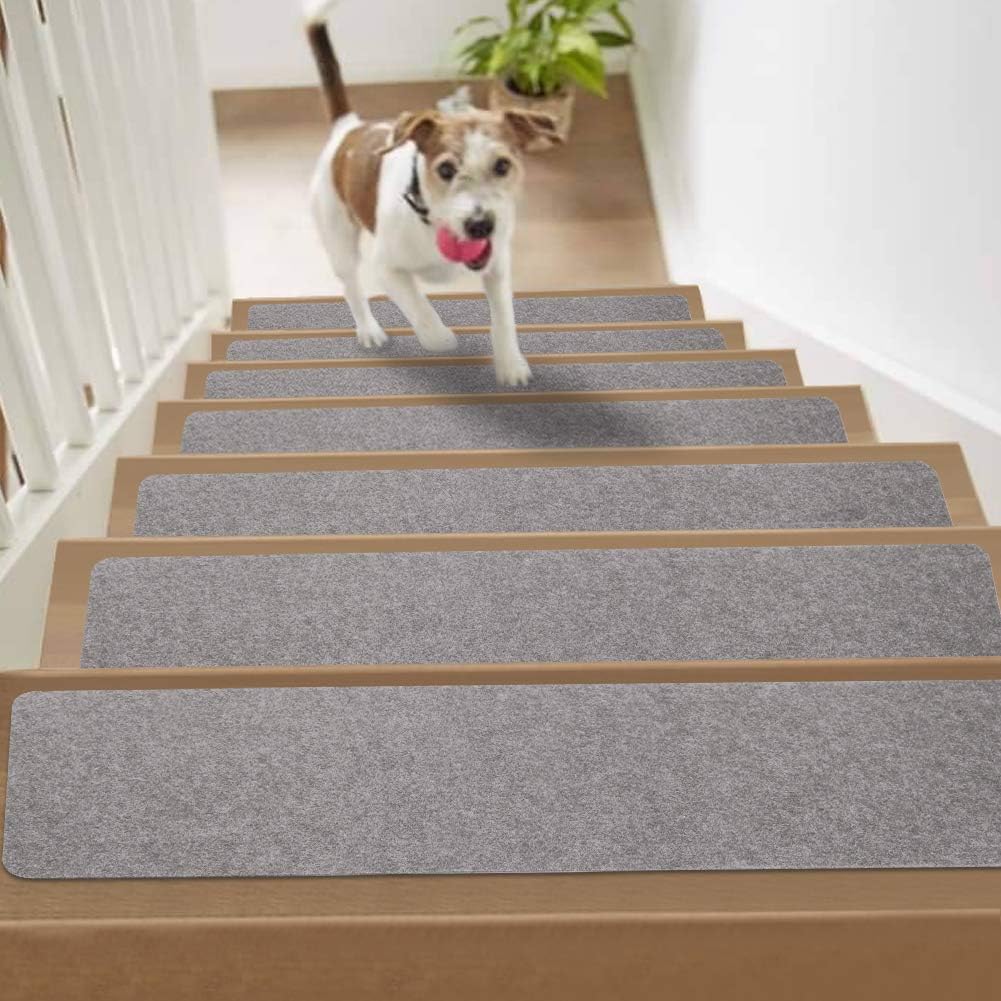 Non Slip Carpet Stair Treads, Set of 15, Self Adhesive Stair Runner for
