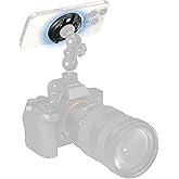 SMALLRIG Magnetic Phone Mount Plate for iPhone 17/16/15, with Cold Shoe Mount & 1/4"-20 Threaded Hole, for DJI Mic 2, Ball-Head Selfie Sticks, Vlogging, Live Streaming, Smartphone Filming-5155