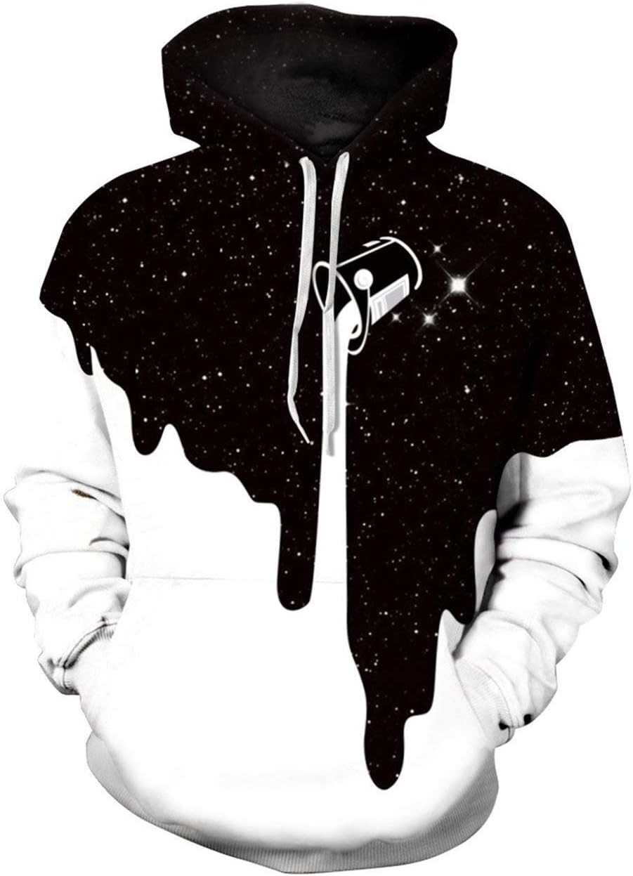 SLTX 3D Hoodies 3D Printed Sweatshirt Snow Lion Skull Hoodies Sweatshirt