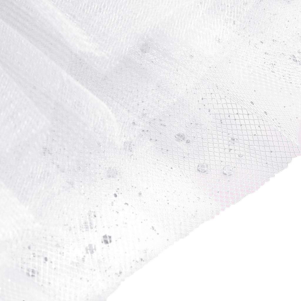 MoonHome Women\'s Adult Classic Elastic 3 Layered Tulle Tutu Skirt Teen\'s 1950s Vintage Tutu Petticoat Ballet Bubble Skirt White