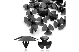 STYMART 20Pcs Hood Insulation Retainers Push-Type Retainer Clips - Replacement for Chrysler Jeep Dodge Ram Cherokee Grand Cherokee - OEM 4878883AA LH LHS Nylon Clip Fasteners Push Pin Screws