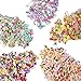 5000 Pcs 3D Polymer Fimo Slices DIY Nail Art Slime Supplies Charms Slime Making Kit Decoration Arts Crafts(Fruit,Rose,Cake,Animal,Feather Pattern)-1000Pcs/Pack
