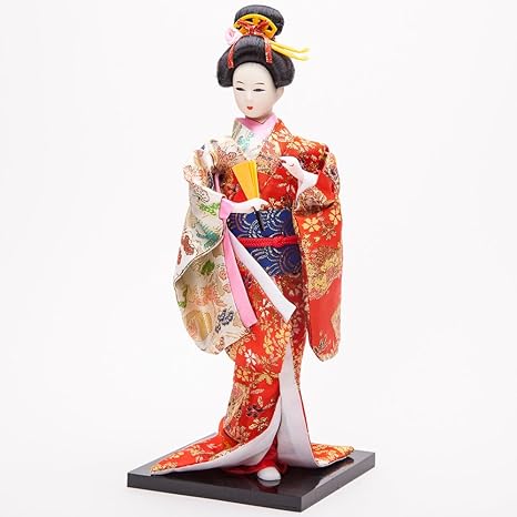 porcelain geisha doll