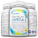 Premium Omega 3 - 180 Triple Strength Pills - 800mg EPA + 600mg DHA Essential Fatty Acids - Ultimate Natural Pharmaceutical Grade Fish Oil - Lemon Flavored & Burpless Moleculary Distilled