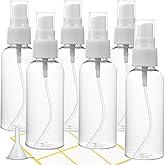 XTIIEED 6Pack Small Spray Bottle, 2zo/60ml Empty Fine Mist Spray Bottles, Refillable Mini Spray Bottles with Labels, Suitable