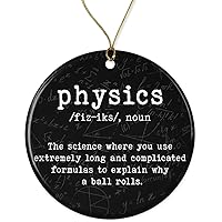 WolfeDesignPDD Physics Definition Funny Christmas Ornament Printed on Both Sides