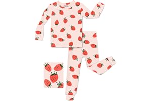 babee Reshinee Bamboo Viscose Toddler Girls Kids Pajamas Unicorn Mermaid Pjs Long Sleeve Snug fit 12M-8Y 2pcs Soft Jammies