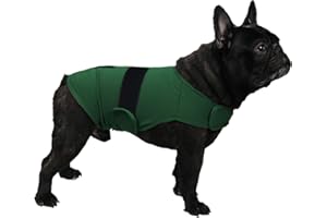 KittyStar Breathable Dog Shirt for Thunderstorm, Dog Anxiety Vest Jacket Warp,Puppy Calming Coat Anxiety Relief (M, Green)