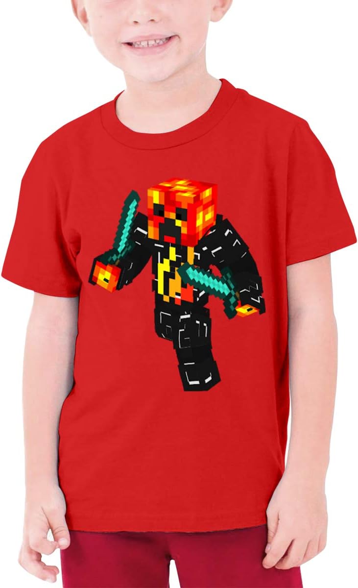 Preston-Playz YouTube T-Shirt for Youth Boys and Girls Red