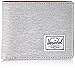 Herschel Supply Co. Men's Hank RFID Blocking Wallet, Light Grey Crosshatch/Tan Synthetic Leather